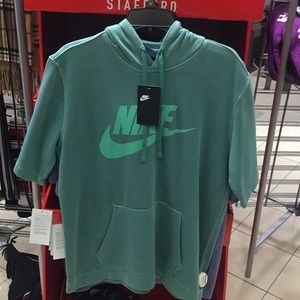 Nike short sleeve hoodie